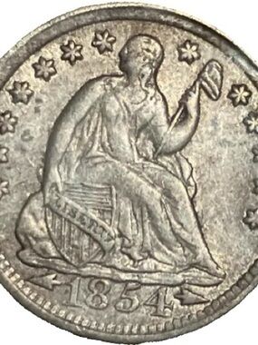 1854 Seated Liberty Half Dime